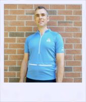Blue Ash short sleeve cycle jersey - front