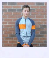 Silver Maple long sleeve recumbent men's jersey - front